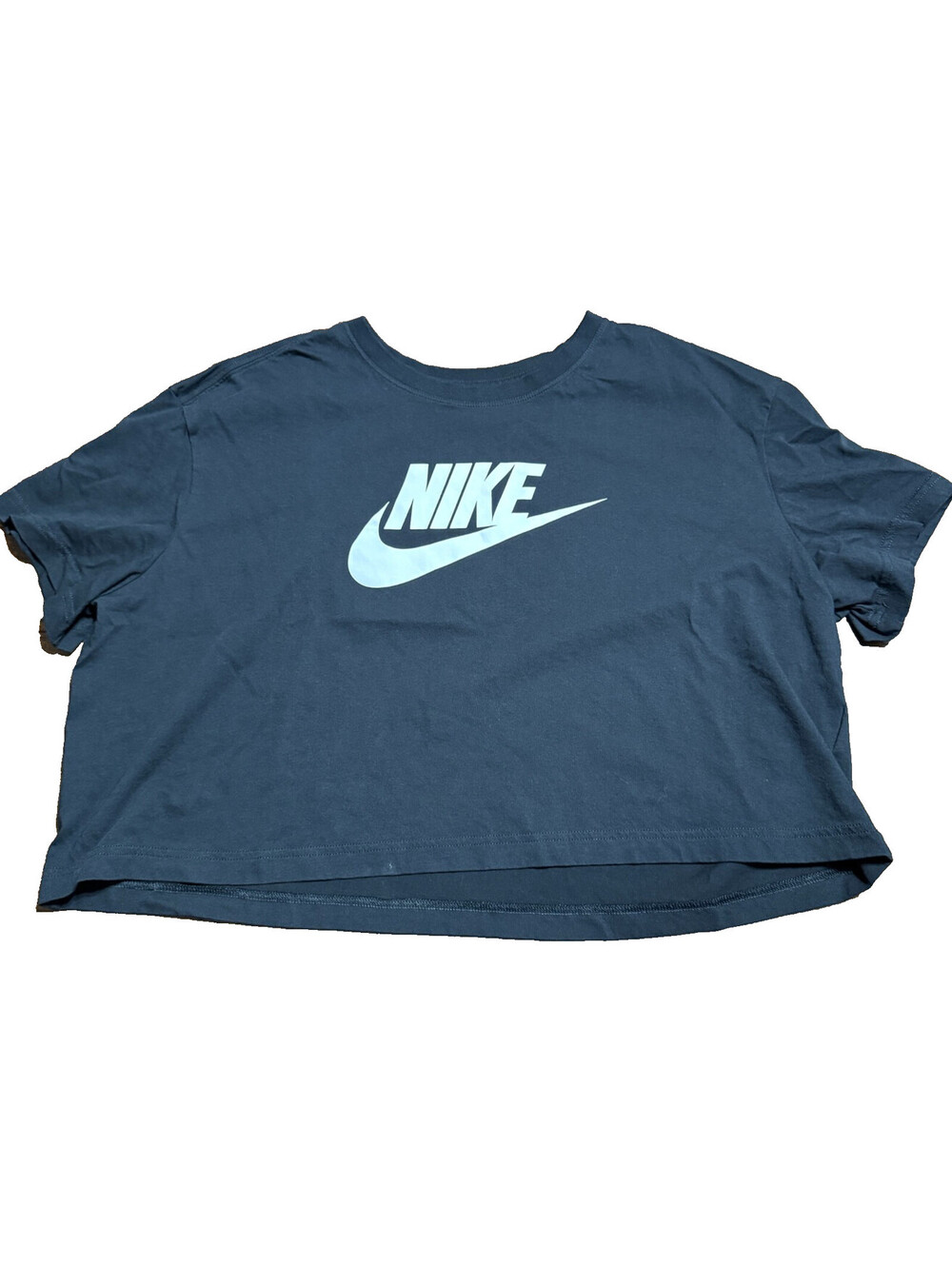 Nike Women Sportswear Essential Cropped Logo T-Shirt Black XL BV6175-010 Loose